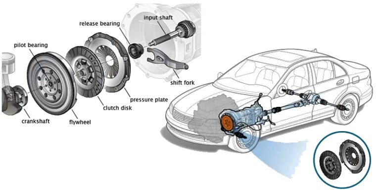 Auto clutch and release bearing